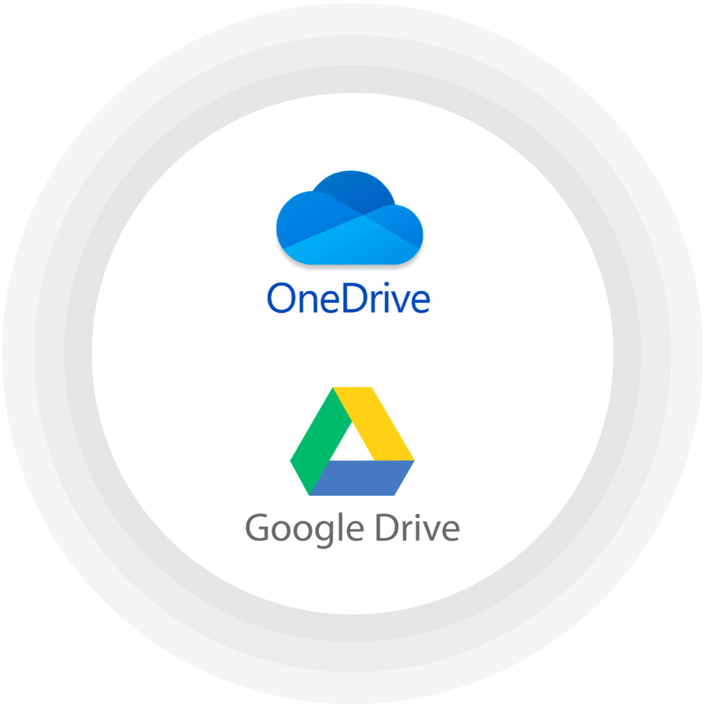 OneDrive, Google Drive