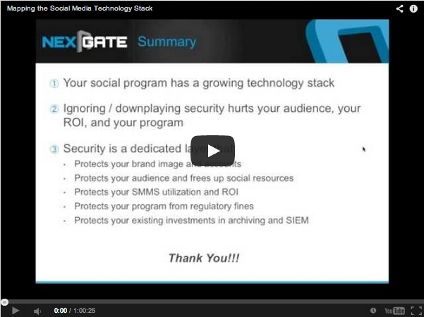 Webcast: Mapping The Social Media Technology Stack